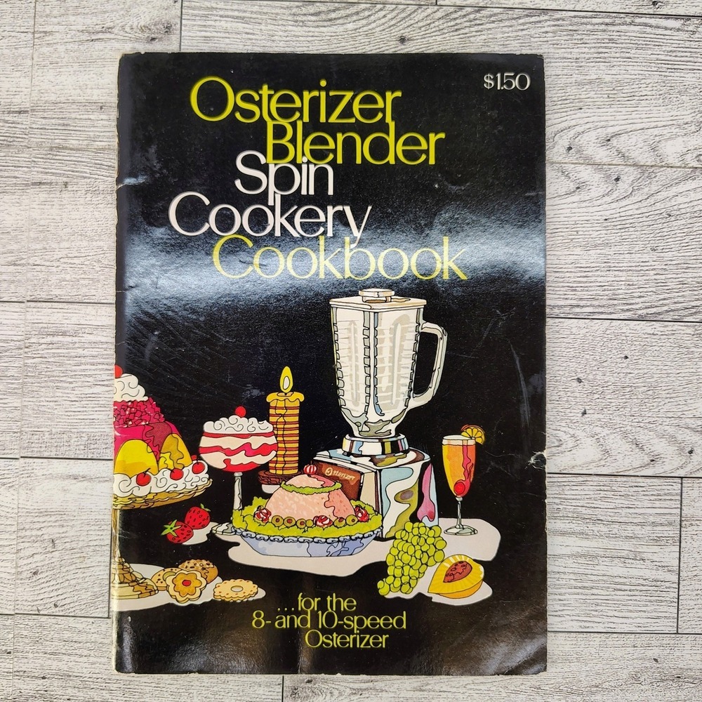 Osterizer Blender Spin Cookery Cookbook Owners Manual Booklet & Recipes 1973 Vtg